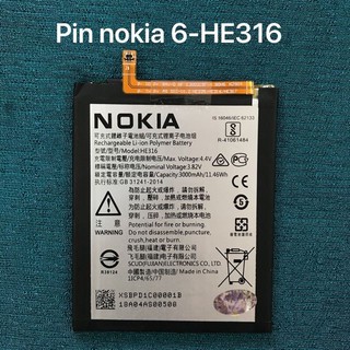 [Dùng Thử 7 Ngày] Pin Nokia 6 5.5/ Nokia 6 2017/ Nokia 3.1/ TA-1000/ TA-1003/ HE316 BH 12 Tháng