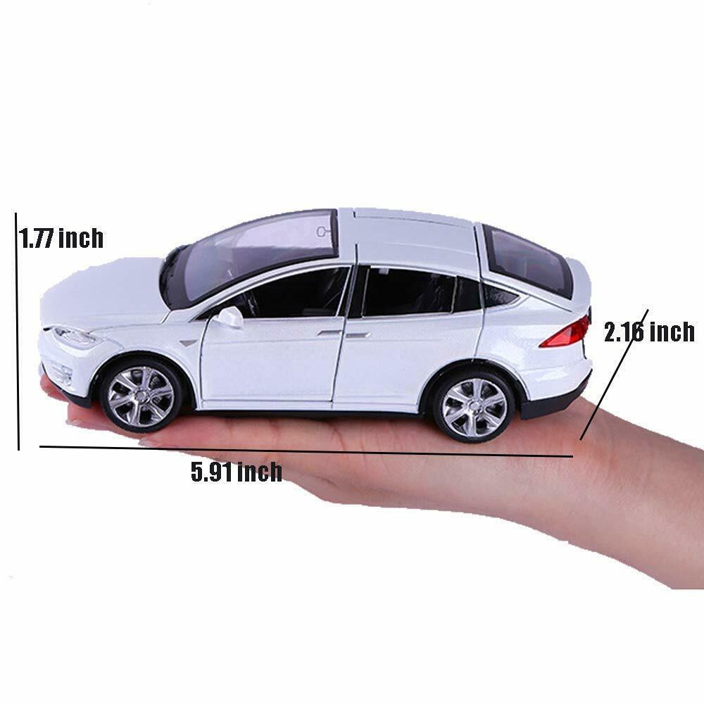 Mô hình xe hơi kéo lùi Tesla X90 tỉ lệ 1:32 có đèn và âm thanh cao cấp