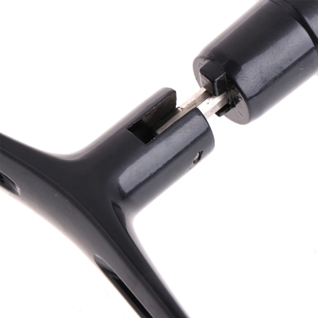 Tay quay máy câu cá 2 nút làm bằng hợp kim nhôm