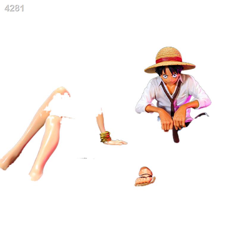 Quà tặng làm bằng tay One Piece Luffy Sauron trọn bộ hộp mù bao quanh đồ trang trí Ace Queen Luo phiên bản Q búp bê