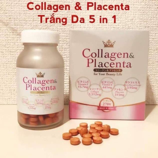 [Hàng chính hãng] Hộp Collagen Placenta 5 in 1- chuyên Hàng Nhật.