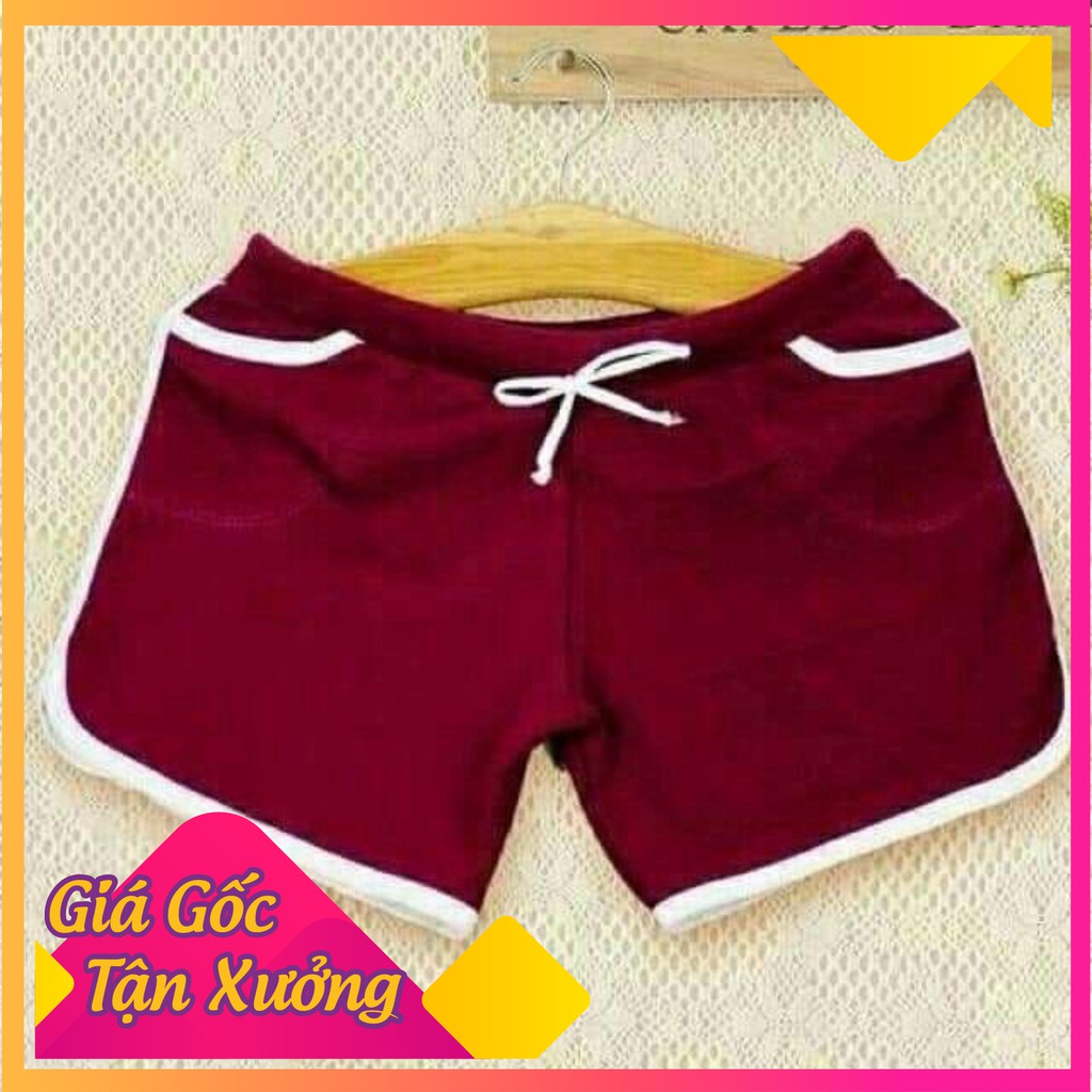 [VIDEO THẬT] Quần đùi nữ thun thể thao tập gym mặc nhà  chất dày dặn - Quần sooc nữ SABI SHOP | BigBuy360 - bigbuy360.vn