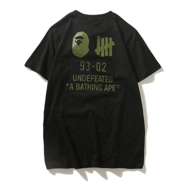 Áo Thun Cotton Tay Ngắn In Họa Tiết Bape Thời Trang Cho Nam Và Nữ