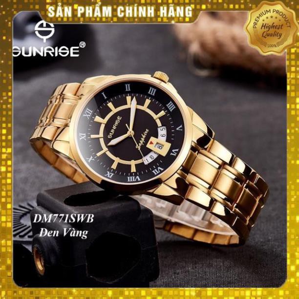 [Xả hàng] Đồng hồ Sunrise nam mã DM771SWB chính hãng full box giấy tờ hãng