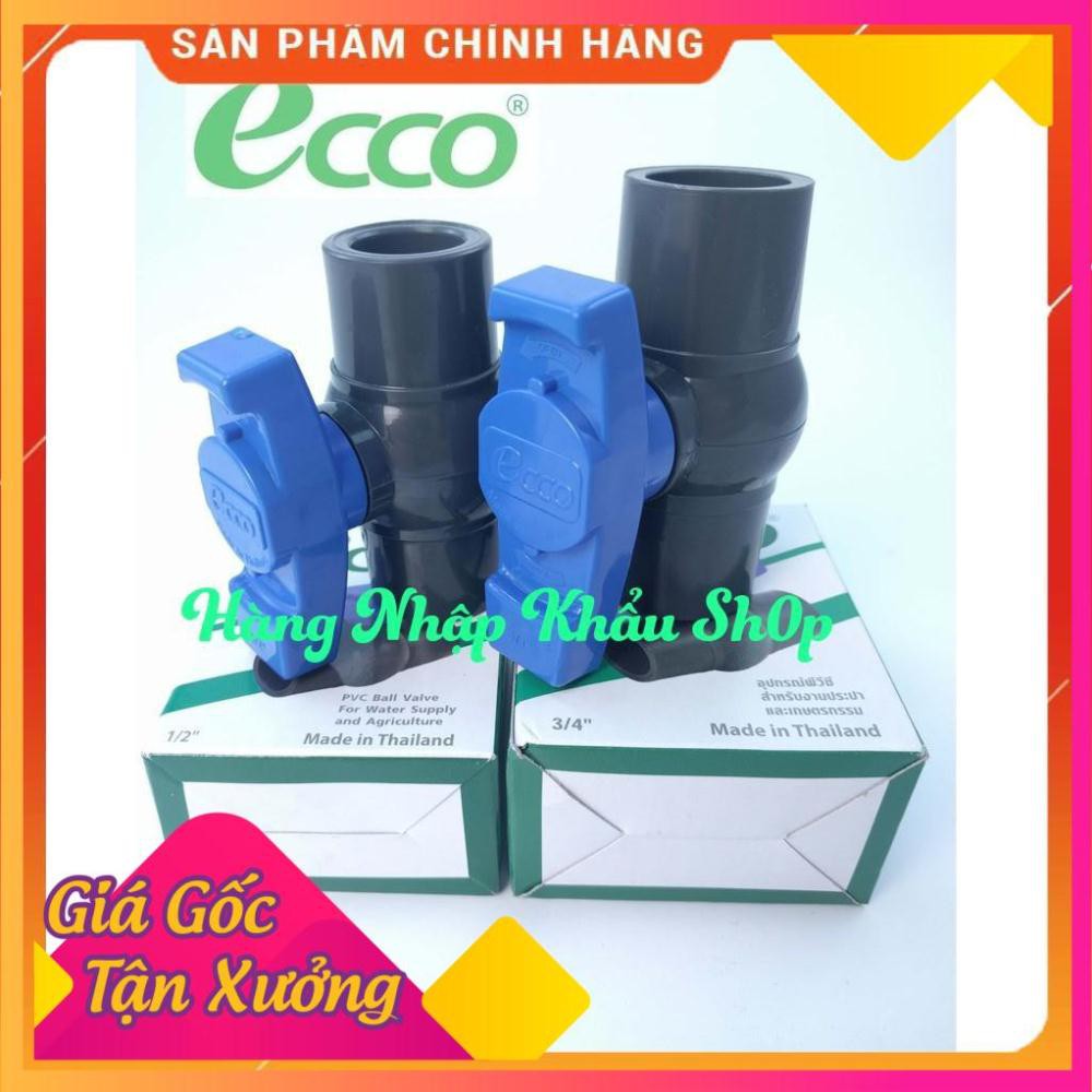 [Giá Gốc]Van khóa nước Ecco phi 21 nhập khẩu từ Thái Lan