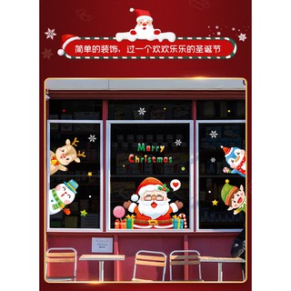 decal noel dán kính 2 mặt
