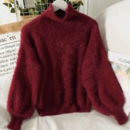 Áo len lông thỏ ấm áp