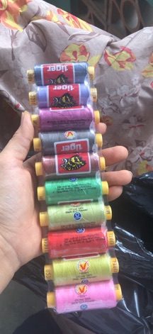 Bộ Chỉ may 10 cuộn ( chỉ tốt Phong Phú )
