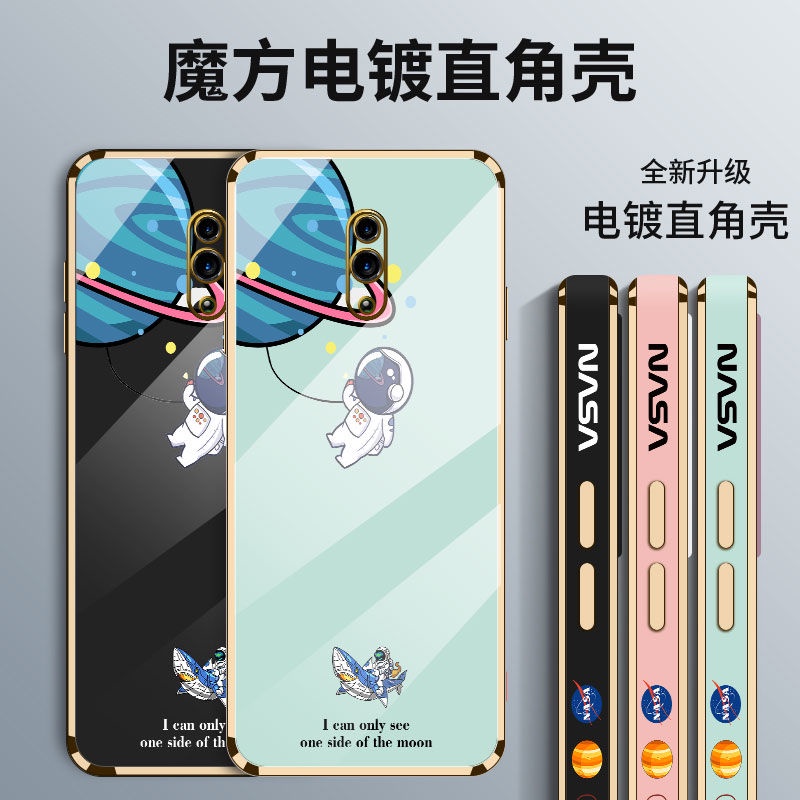 Ốp Điện Thoại Mạ Điện Hình Cá Mập/Phi Hành Gia Cho oppo reno 3 reno 3 pro reno reno2 renoZ