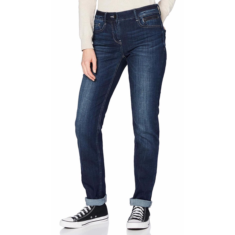 Quần jeans nữ màu xanh đậm