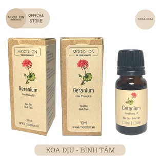 Tinh dầu hoa phong lữ moodon.vn - geranium essential oil | xoa dịu - bình tâm