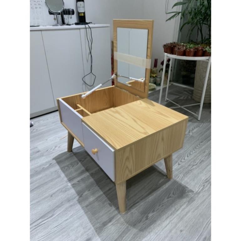 [SALE SỐC] Bàn Trang Điểm Ngồi Bệt, Bàn Phấn Có Gương Gỗ MDF Cao Cấp Chịu Lực Cao [Freeship 10k]