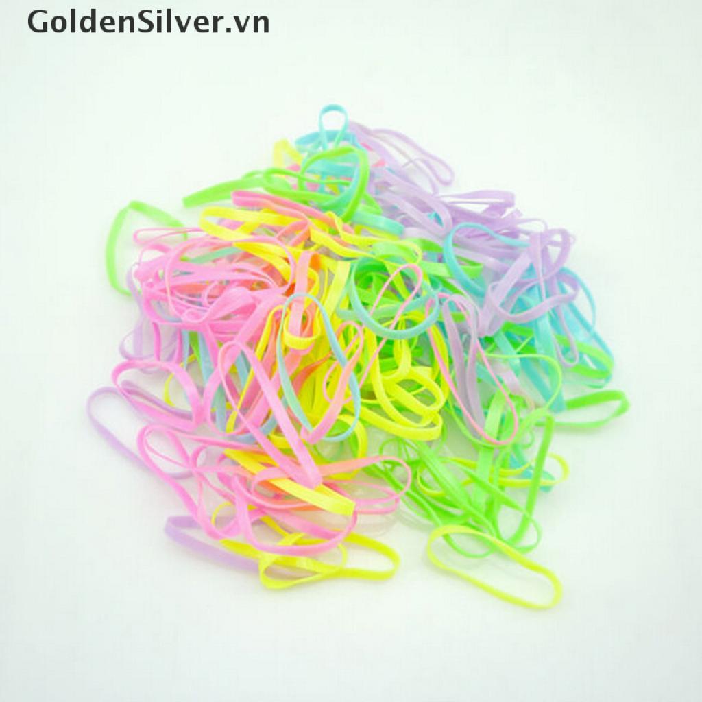 Set 400-500 Dây Buộc Tóc Cao Su Co Giãn Tùy Chỉnh Tiện Dụng Cho Bé Gái