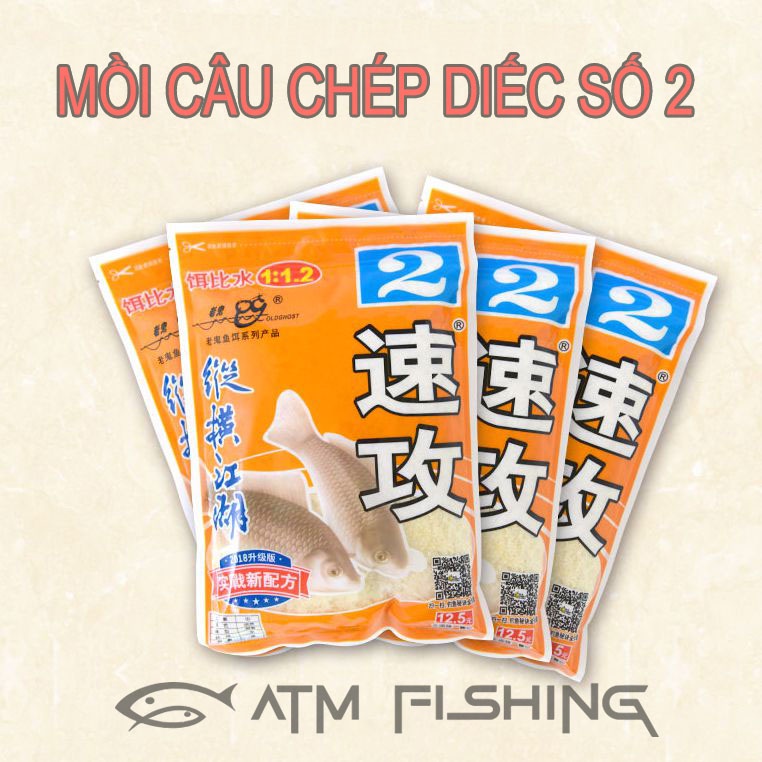 Mồi Câu Cá Chép, Cá Diếc , Chép Diếc Số 2 ( Bột Trắng Thơm)