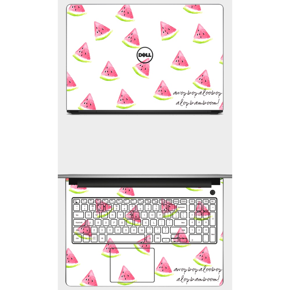 SKIN dán Laptop cute in hình DƯA HẤU xinh xẻo. Full các dòng máy: Asus, Acer, Dell, HP,.. In hình theo yêu cầu