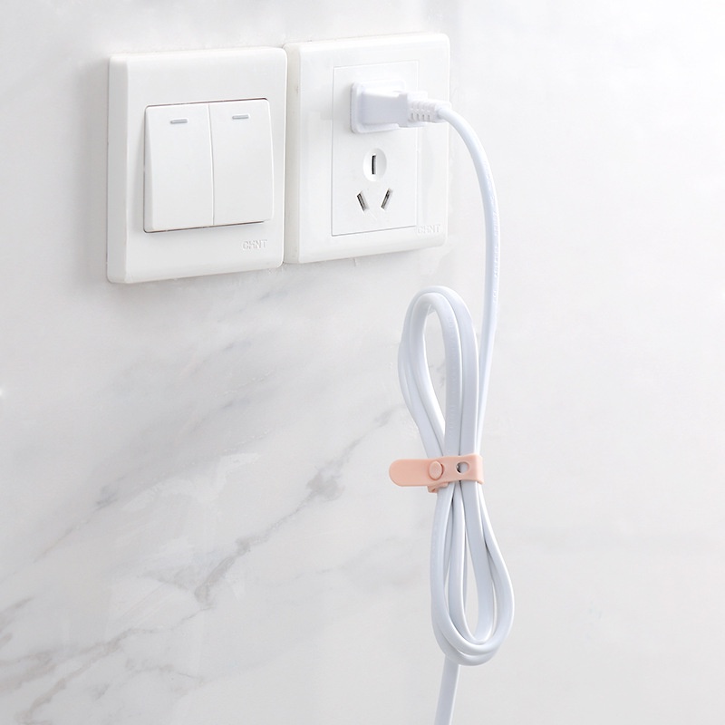 Set 4 dây silicon buộc dây sạc, tai nghe phong cách Hàn Quốc