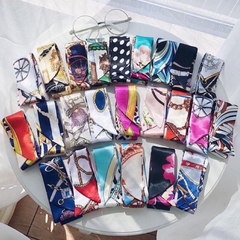 Khăn lụa siêu xinh mềm đẹp, phụ kiện kiện dành cho túi xách - Hana Bag 10000