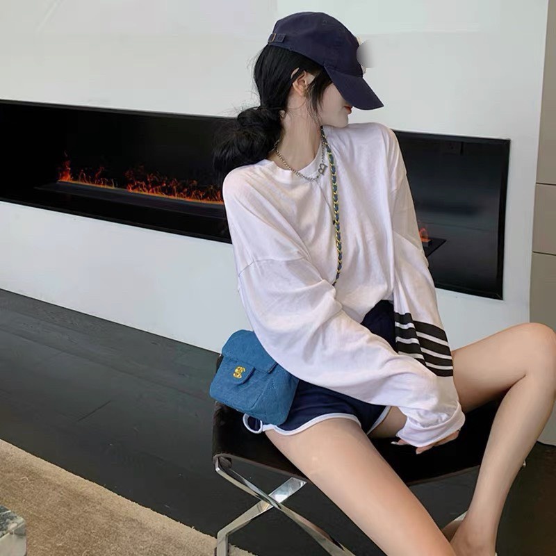 Set bộ mũ 3 món sọc tay mix quần short đùi LT277