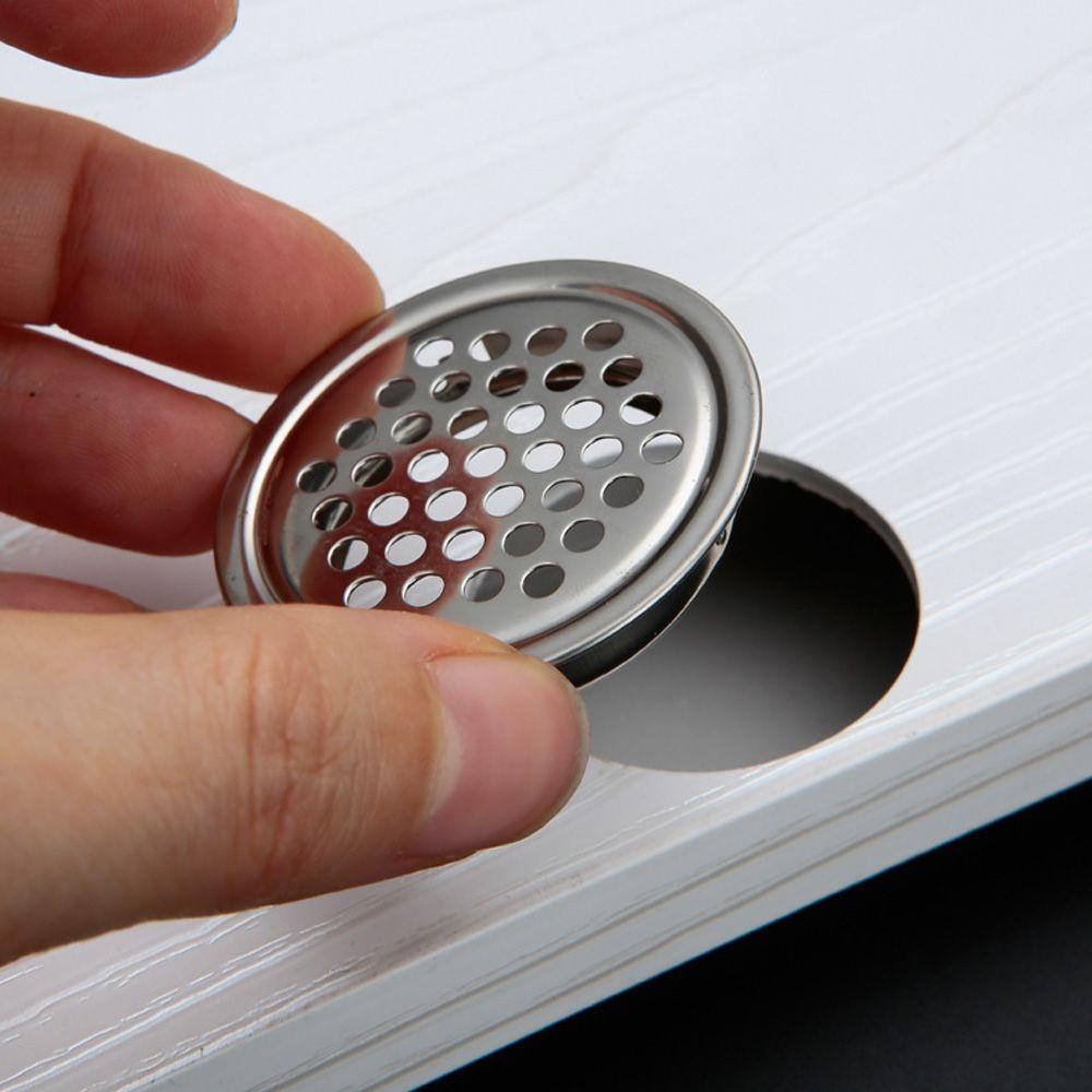 Zaijie24 10 cái lỗ thông hơi nắp đậy kính chắn gió nhà bền tủ giày lưới thông gió bằng thép không gỉ