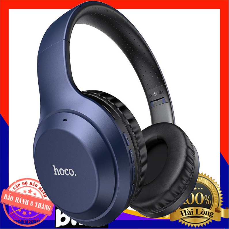 Tai nghe chụp tai bluetooth có mic Hoco W30 Tặng kèm dây chuyển đổi âm thanh - BH 12 tháng