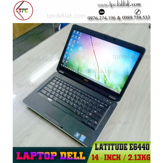 Laptop Dell Latitude E6440 Intel Core I5 4300M, Ram 4GB PC3L, SSD 120GB Sata 3, Intel HD Graphics 4600, 14" HD