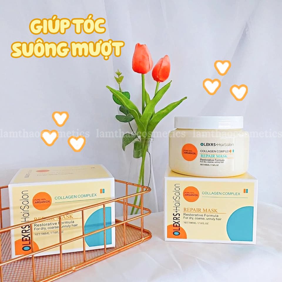 Bộ Gội Xã Ngăn Ngừa Rụng Tóc Olexrs + Hair Salon Puren 100% Argan Oil