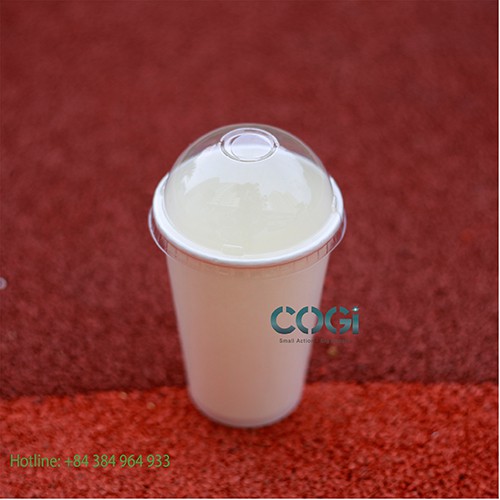 50 LY GIẤY TRẮNG KÈM NẮP CẦU 12oz 360ml (paper cup)