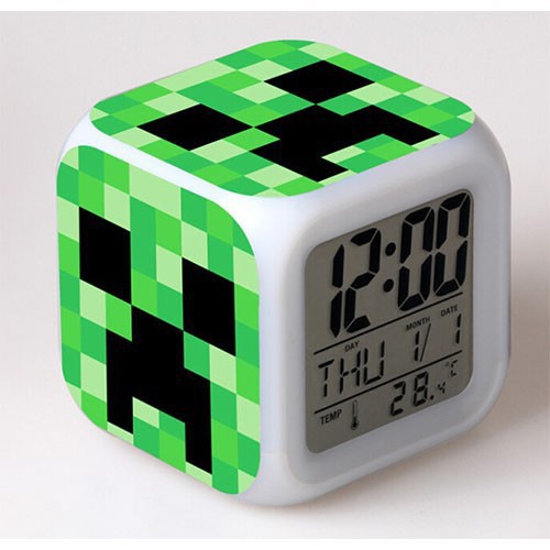 Đồng Hồ Minecraft Báo Thức Creeper