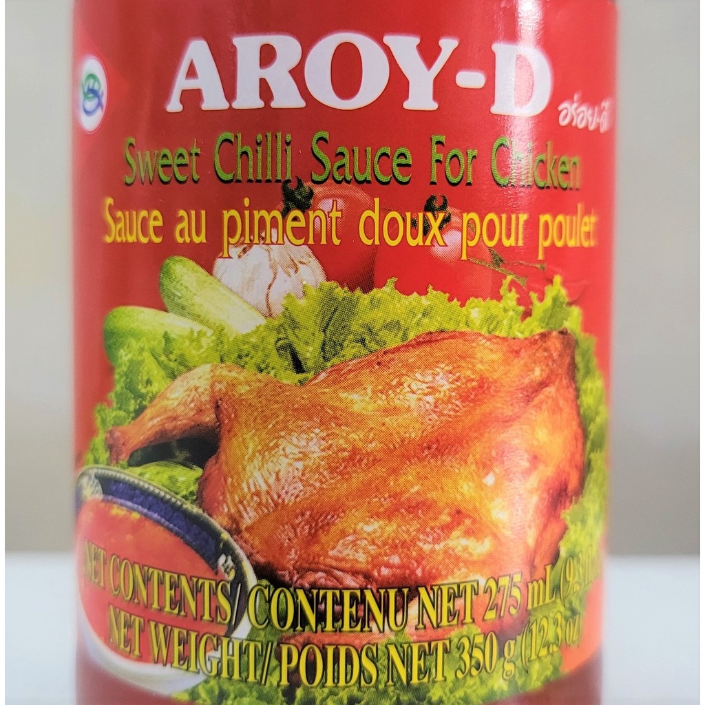 [Chai nhỏ 350g] NƯỚC CHẤM GÀ, THỊT NƯỚNG, HẢI SẢN [Thailand] AROY-D Sweet Chilli Sauce for chicken (pkg)