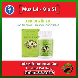 Nga Phụ Khang - Hỗ Trợ Bệnh U Xơ, U Nang Tử Cung (Lọ 60 viên)