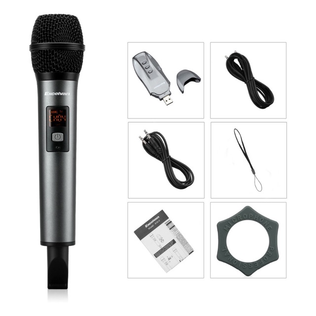 Micro karaoke không dây Excelvan K18V  chính hãng Bh 6th