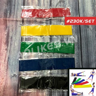 SET 5 Dây Kháng Lực MINIBAND Hỗ Trợ Tập Mông Đùi Dành Cho Người Mới Tập
