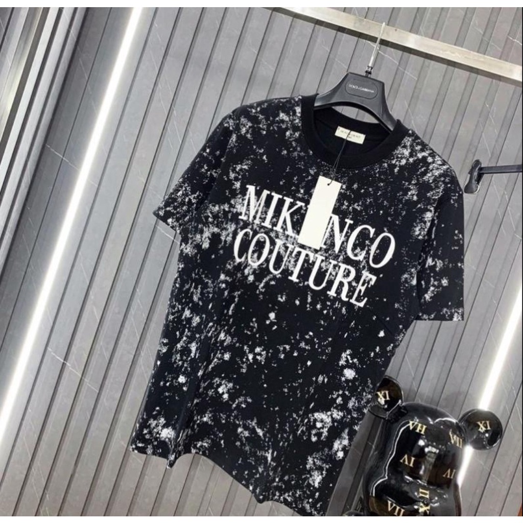 ( Ảnh thật ) Áo Phông Nam MIKENCOO Họa Tiết Loang Siêu Hiếm, Cotton Mịn Cao Cấp Thấm Hút Mồ Hôi Cực Tốt Fom Nam Nữ Trend