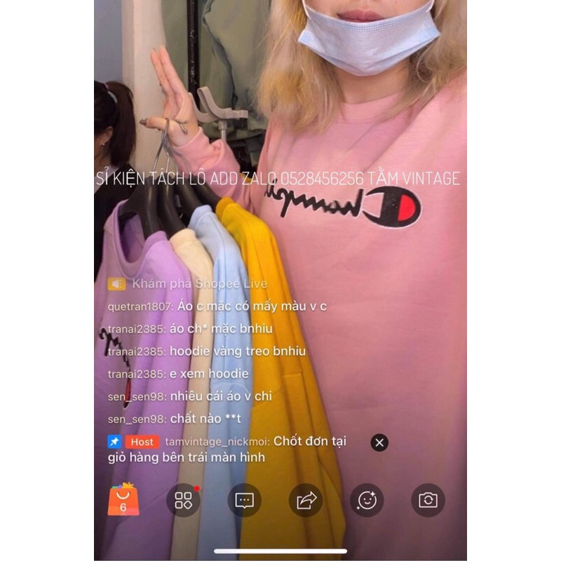 ✅ÁO NỈ THỤNG CHAMP SIÊU ĐẸP IN CHỮ | BigBuy360 - bigbuy360.vn