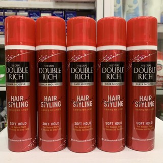 Mousse tạo kiểu tóc Double Rich Hard Hold 150ml