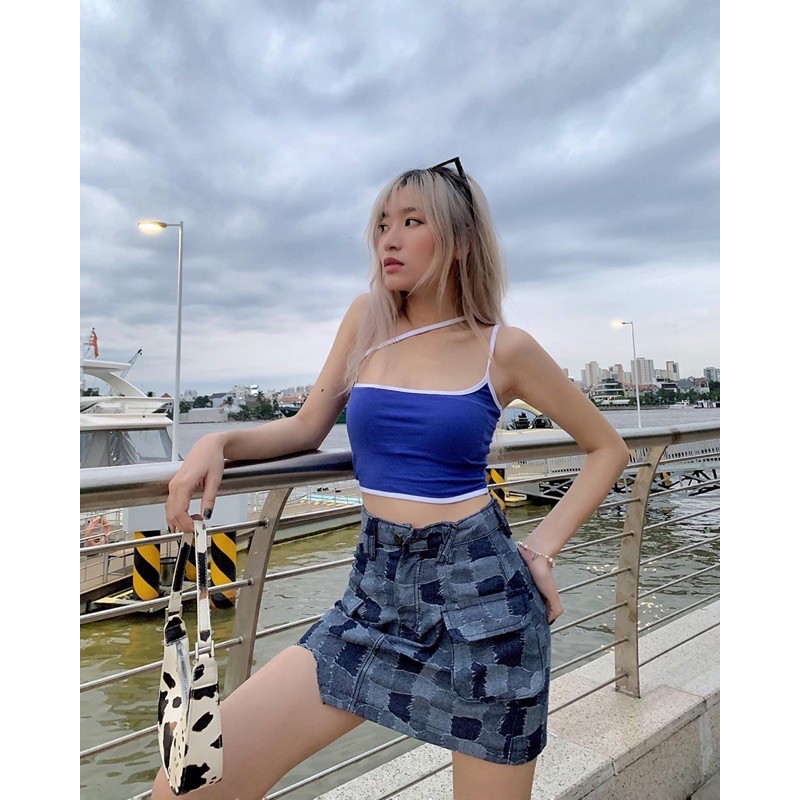 👗 Multi Rocket Denim Skirt  / Chân váy jean Multi  💙 Freeship 💙 Chân váy jean nữ