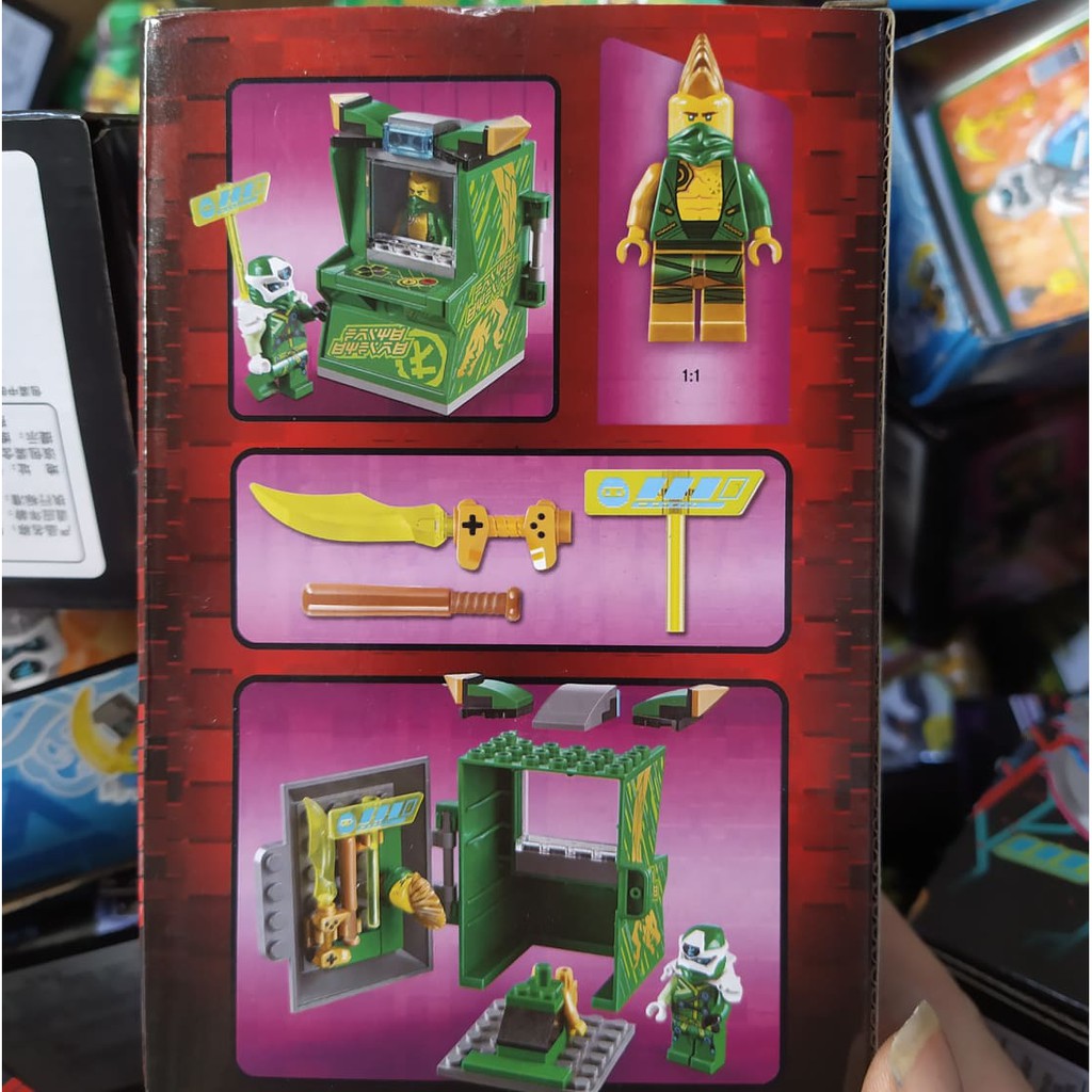 Lắp Ráp Hộp Game Ninjago Arcade Pods GM85025 Các Mẫu Nhân Vật Jay Zane Kai LLoyd Nya Sư phụ Wu Garmadon