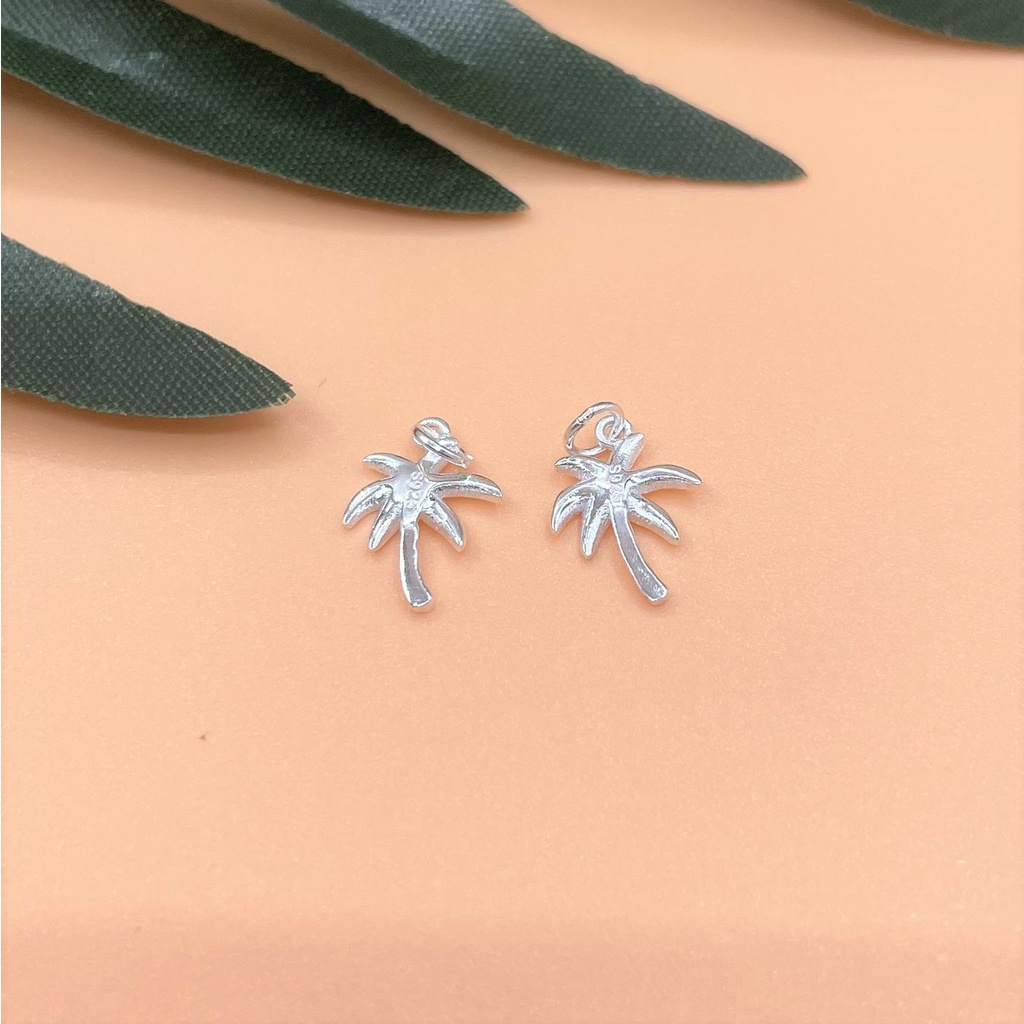 Charm bạc Móc treo hình cây dừa - Charm bạc 925 - Mã CB280