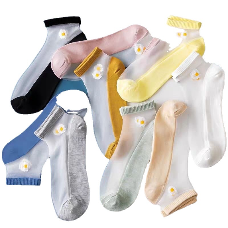 Túi 10 Đôi Tất Lưới  Hoa Cúc Xinh Xinh - MÃ: TS TV 16