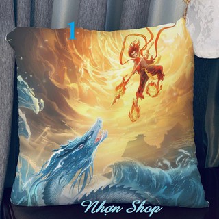 [Order]Đọc kỹ thông tin - Gối in hai mặt Na Tra Ma Đồng Giáng Thế, Na Tra - Ngao Bính cực đẹp