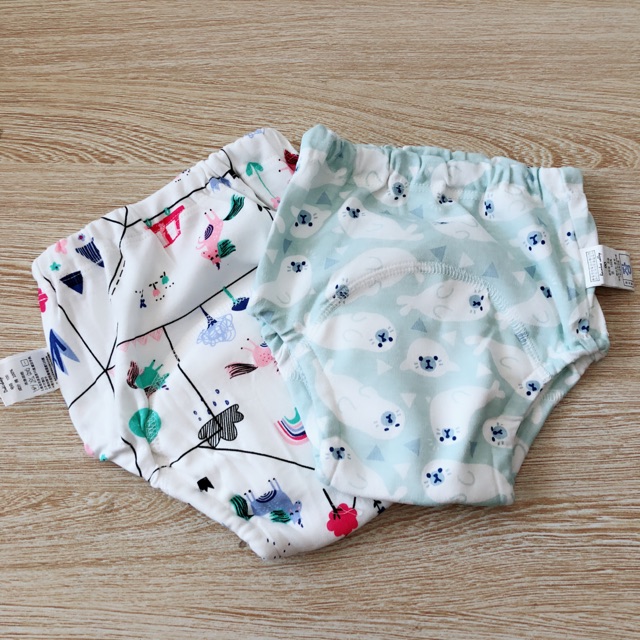 Quần tập bỏ bỉm cho bé sơ sinh vải Cotton (Xuất Hàn)