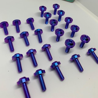 Ốc GR5 Titanium 5 ly 1,5 phân dù nhỏ (M5*15) gắn chắn gió NVX, mặt đồng hồ Sonic và các vị trí cùng kích thước khác