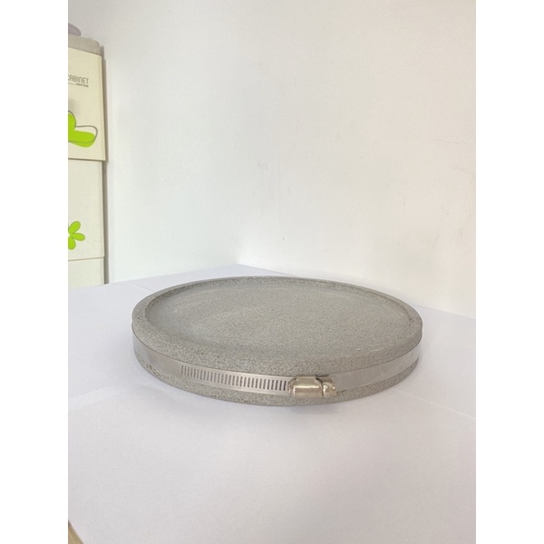 Đá nướng núi lửa tròn lõm đường kính 25cm dày 3cm