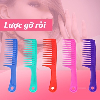 🏵Set 5 Cái Lược RĂNG THƯA ĐẠI, Cho tóc Uốn, Tóc Rối (kt: 24* 6cm)