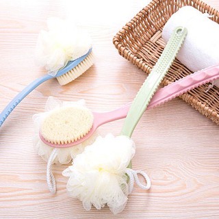 Cọ lưng kèm bông tắm 2in1 hàng xuất Nhật