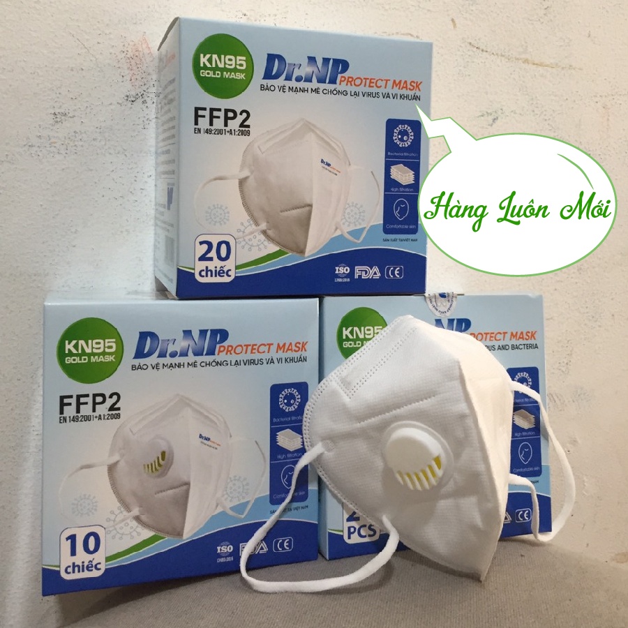 [Hộp 10 Cái]Khẩu trang N95 Có Van Thở, khẩu trang kháng chuẩn N95 5 lớp hàng chuẩn Y Tế Dr.NP - Siêu Thị Hạnh Phúc | BigBuy360 - bigbuy360.vn