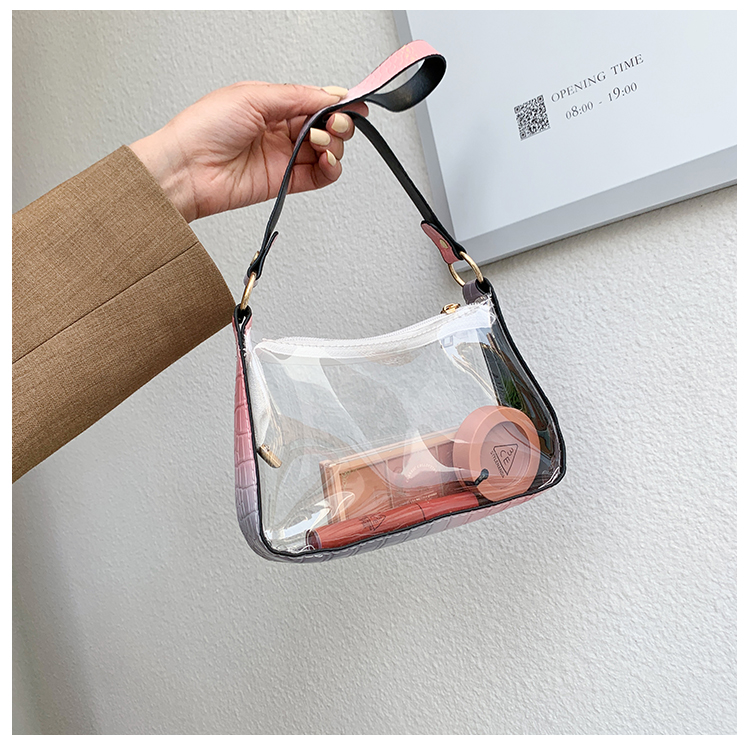 Women Casual Transparent Handbag Tote Shoulder Small Bag