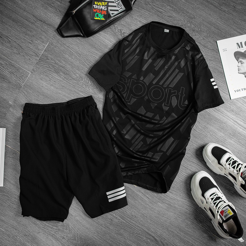 Bộ đồ nam thể thao nam thun lạnh thể thao tập gym co giãn 4 chiều BO02 - Overman