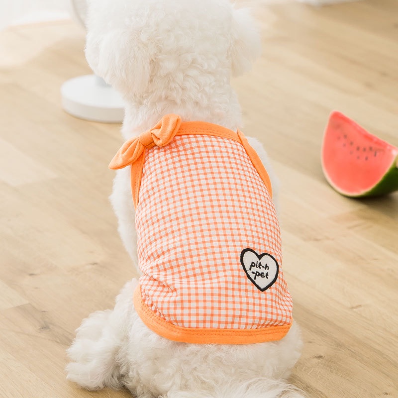 &lt;cutepethome&gt;Áo Hai Dây Mỏng Xuân Thu Phong Cách Mới Cho Thú Cưng