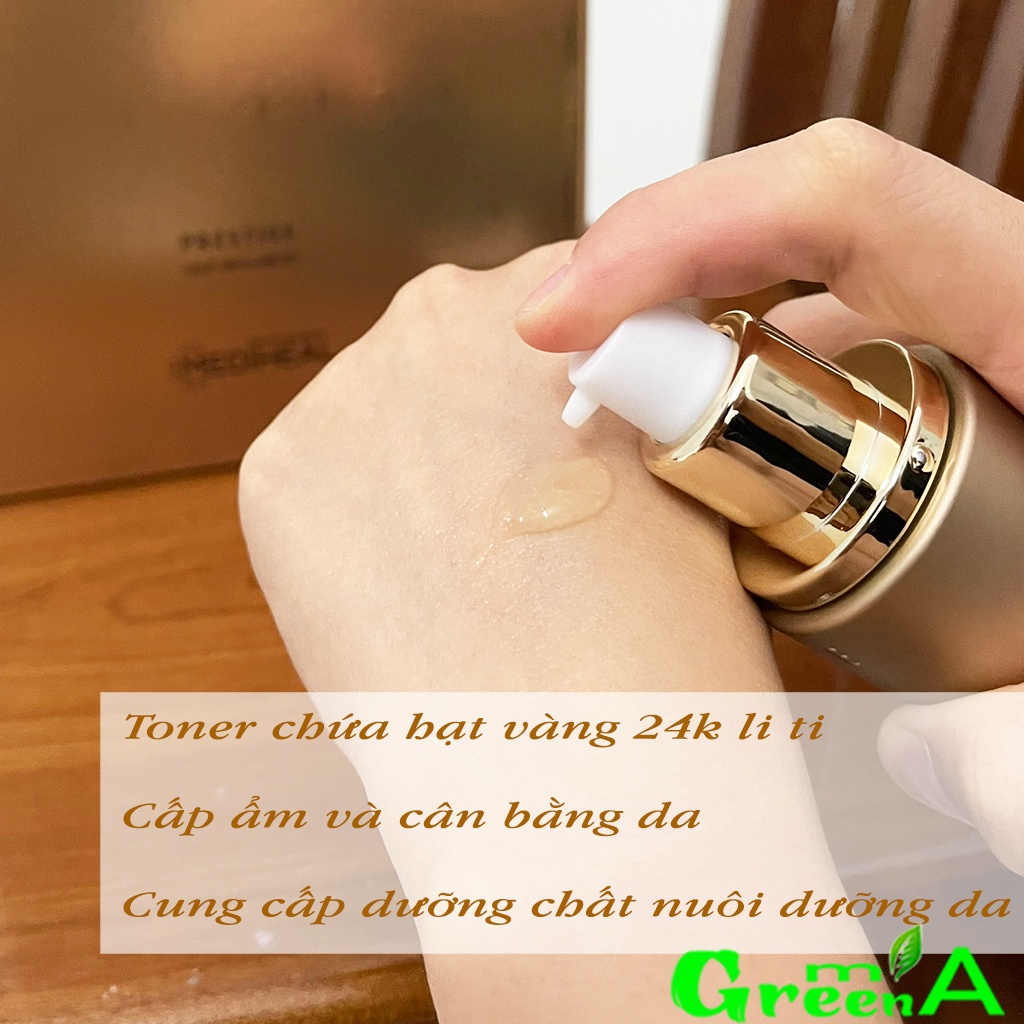 Mediheal Set Dưỡng Da 3 Món Toner Sữa Dưỡng Kem Trẻ Hóa Chống Lão Hóa Chuyên Sâu Mediheal Prestige Gold Skin Care Set